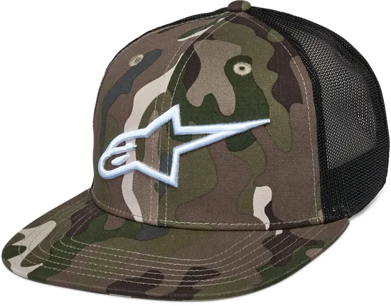 Alpinestars Adult Unisex Corp Trucker Hat One Size Navy Red Black White Green Camo Pink Grey  Black 8
