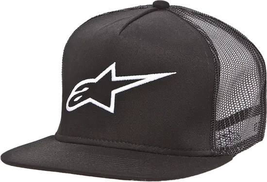 Alpinestars Adult Unisex Corp Trucker Hat One Size Navy Red Black White Green Camo Pink Grey  Black 5