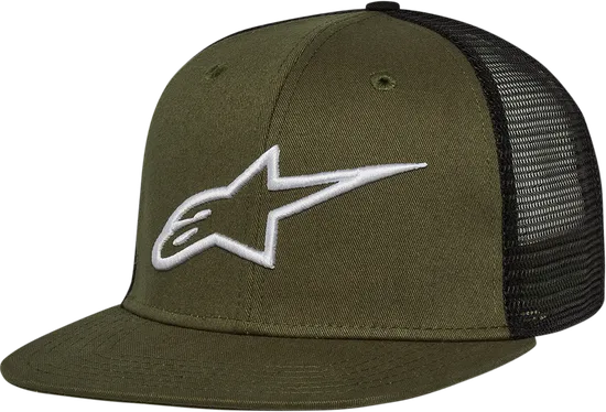 Alpinestars Adult Unisex Corp Trucker Hat One Size Navy Red Black White Green Camo Pink Grey  Black 7
