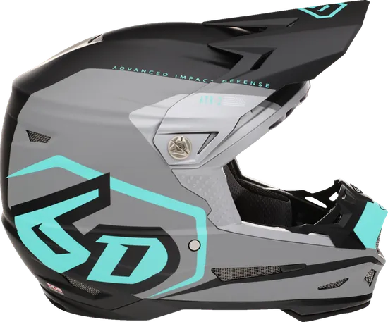 6D Helmets Adult ATR-2 Delta Helmet MX | XS S M L XL 2XL | Black White Yellow Gray Teal Red Orange 4