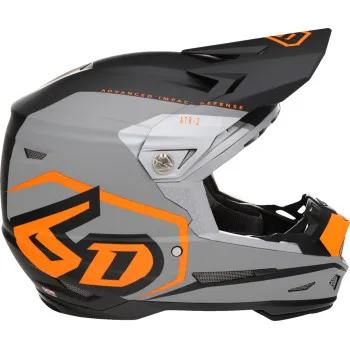 6D Helmets Adult ATR-2 Delta Helmet MX | XS S M L XL 2XL | Black White Yellow Gray Teal Red Orange 7