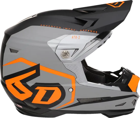 6D Helmets Adult ATR-2 Delta Helmet MX | XS S M L XL 2XL | Black White Yellow Gray Teal Red Orange 10