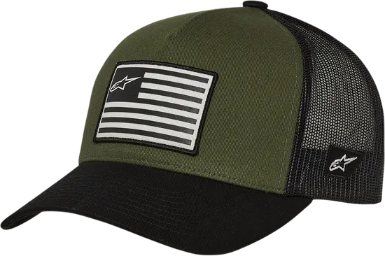 Alpinestars Adult Unisex Men Flag Snapback Hat One Size Black Green Navy Gray White Red Blue Tan Charcoal Pink 3
