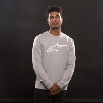 Alpinestars Adult Men Ageless Crew Fleece M L XL 2XL Gray White Black Navy Aqua Green 19