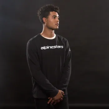 Alpinestars Adult Men Linear Crew Fleece M XL 2XL Gray Black 8