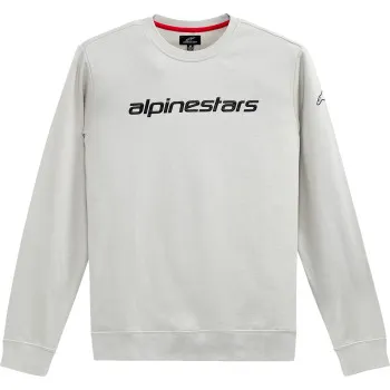 Alpinestars Adult Men Linear Crew Fleece M XL 2XL Gray Black 6