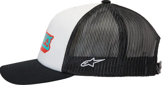 Alpinestars Adult Unisex Delivery Trucker Hat One Size Black White 4