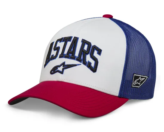 Alpinestars Adult Unisex Dunker Trucker Hat One Size Black Red Blue White 6