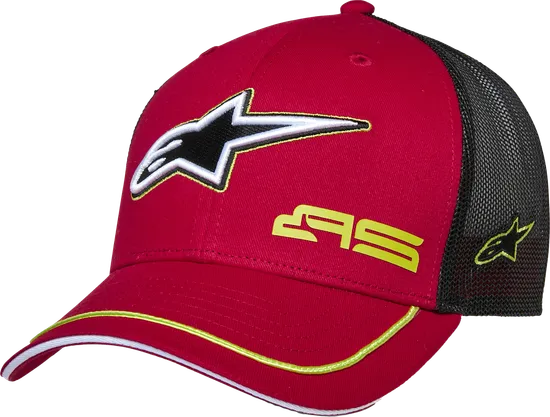 Alpinestars Adult Unisex Exceed Trucker Hat One Size Red Black 3
