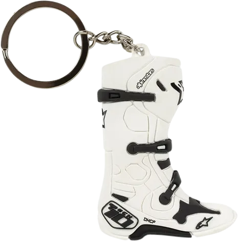 Alpinestars Tech 10 Boot Keychain White Red 2