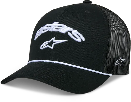 Alpinestars Adult Unisex Agree Trucker Hat One Size White Red Black 4
