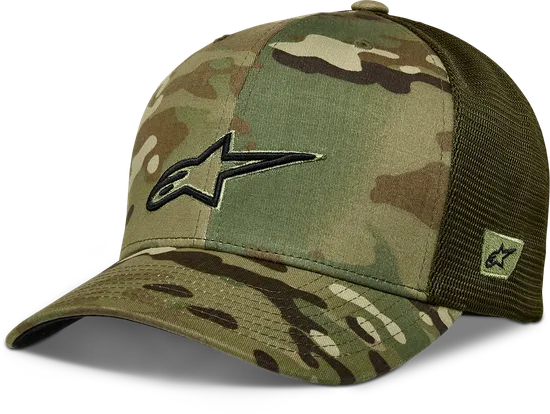 Alpinestars Adult Unisex Recon Camo Trucker Hat One Size Camo Green Black Camo Black 3
