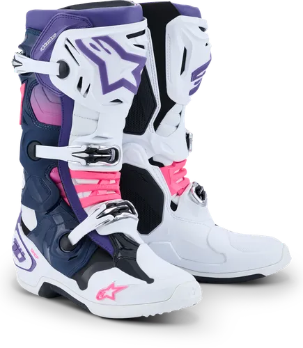 Alpinestars Tech 10 Boots Adult 7 8 9 10 11 12 13 14 Yellow Black Red Purple Pink White Blue Orange Fluorescent Red Navy 140