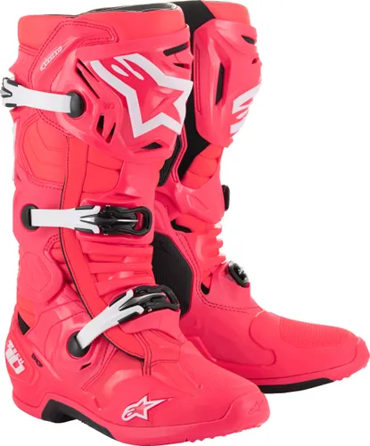 Alpinestars Tech 10 Boots Adult 7 8 9 10 11 12 13 14 Yellow Black Red Purple Pink White Blue Orange Fluorescent Red Navy 81