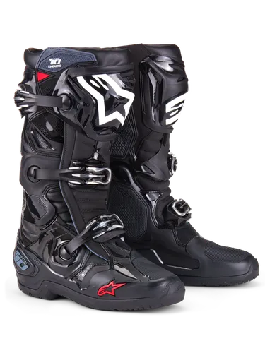 Alpinestars Tech 10 Enduro Boots Adult 7 8 9 10 11 12 13 14 Black White Fluorescent Orange Bright Red 60