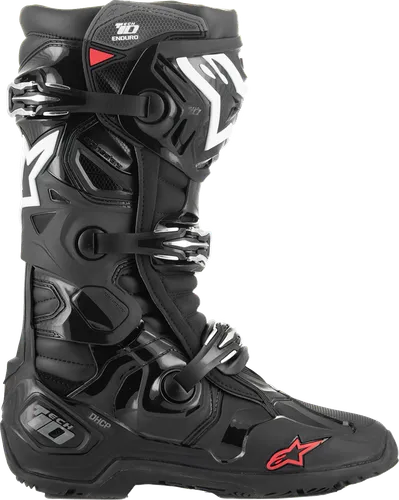 Alpinestars Tech 10 Enduro Boots Adult 7 8 9 10 11 12 13 14 Black White Fluorescent Orange Bright Red 41
