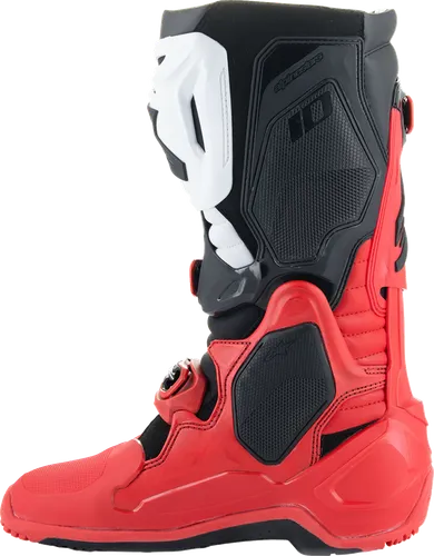Alpinestars Tech 10 Enduro Boots Adult 7 8 9 10 11 12 13 14 Black White Fluorescent Orange Bright Red 16