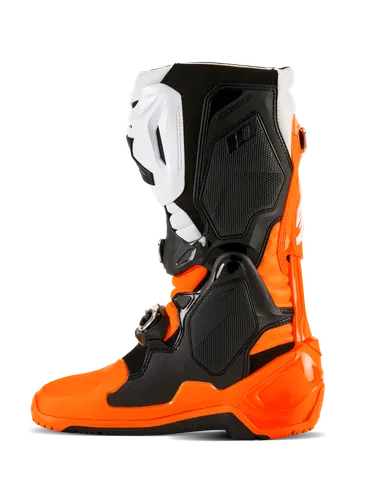 Alpinestars Tech 10 Enduro Boots Adult 7 8 9 10 11 12 13 14 Black White Fluorescent Orange Bright Red 74