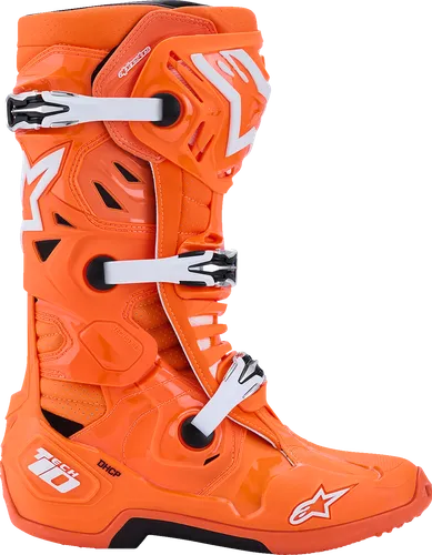 Alpinestars Tech 10 Supervented Boots Adult 7 8 9 10 11 12 13 14 Rainbow Black White Blue Red Orange Fluorescent Orange Purple Pink Fluorescent Yellow 14