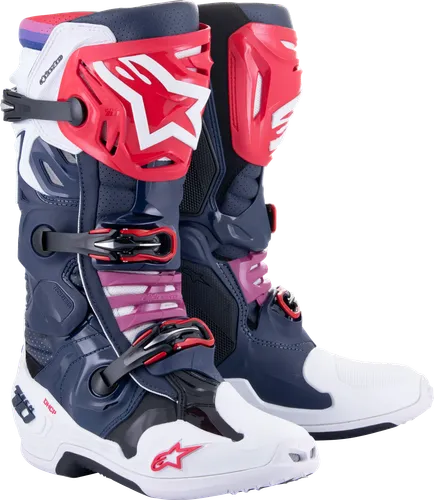 Alpinestars Tech 10 Supervented Boots Adult 7 8 9 10 11 12 13 14 Rainbow Black White Blue Red Orange Fluorescent Orange Purple Pink Fluorescent Yellow 28
