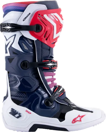 Alpinestars Tech 10 Supervented Boots Adult 7 8 9 10 11 12 13 14 Rainbow Black White Blue Red Orange Fluorescent Orange Purple Pink Fluorescent Yellow 24