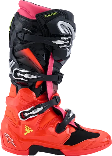 Alpinestars Tech 7 Boots Men Adult 5 6 7 8 9 10 11 12 13 14 15 16 Black Fluorescent Red Blue Purple Fluorescent Orange Gray Red White Fluorescent Yellow Pink Fluorescent Pink 5