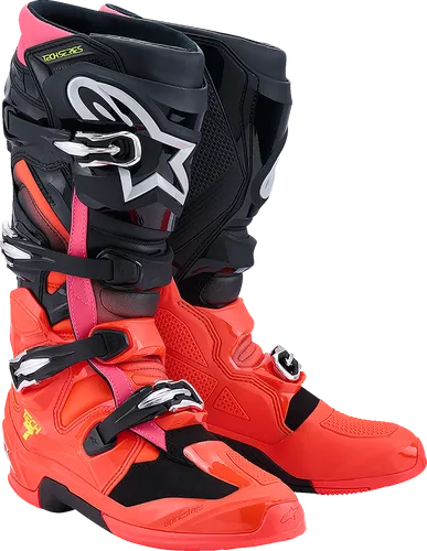 Alpinestars Tech 7 Boots Men Adult 5 6 7 8 9 10 11 12 13 14 15 16 Black Fluorescent Red Blue Purple Fluorescent Orange Gray Red White Fluorescent Yellow Pink Fluorescent Pink 6