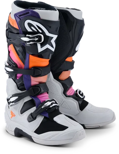 Alpinestars Tech 7 Boots Men Adult 5 6 7 8 9 10 11 12 13 14 15 16 Black Fluorescent Red Blue Purple Fluorescent Orange Gray Red White Fluorescent Yellow Pink Fluorescent Pink 122