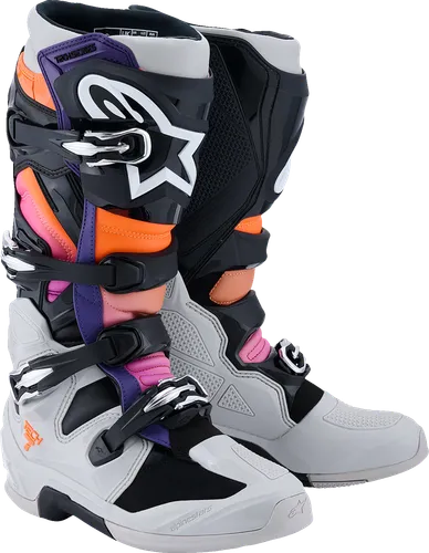 Alpinestars Tech 7 Enduro Boots Adult 5 6 7 8 9 10 11 12 13 14 15 16 Black Red Green Silver White Gray Orange Purple 21