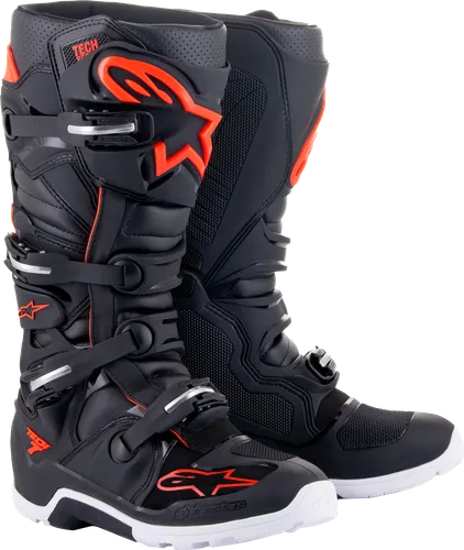 Alpinestars Tech 7 Enduro Boots Adult 5 6 7 8 9 10 11 12 13 14 15 16 Black Red Green Silver White Gray Orange Purple 22