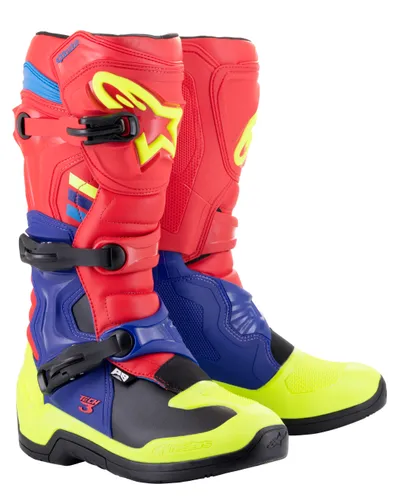 Alpinestars Tech 3 Boots Adult 6 7 8 9 10 11 12 13 14 Black Gray Red White Blue Yellow Fluorescent Yellow 61