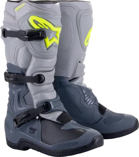 Alpinestars Tech 3 Boots Adult 6 7 8 9 10 11 12 13 14 Black Gray Red White Blue Yellow Fluorescent Yellow 49