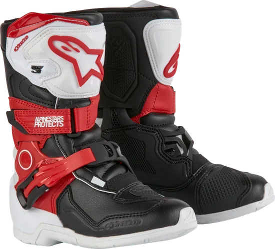 Alpinestars Tech 3S Kids Boots Kids 10 11 12 13 Blue Fluorescent Yellow Fluorescent Orange Black White Red 9