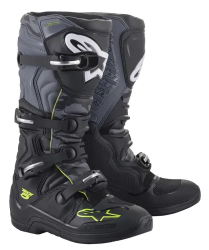 Alpinestars Tech 5 Boots Adult 5 6 7 8 9 10 11 12 13 14 15 16 Black Blue Fluorescent Yellow Fluorescent Orange White Red Gray 47