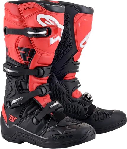 Alpinestars Tech 5 Boots Adult 5 6 7 8 9 10 11 12 13 14 15 16 Black Blue Fluorescent Yellow Fluorescent Orange White Red Gray 7