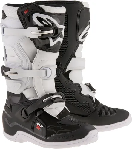 Alpinestars Youth Tech 7S Boots Youth 4 6 7 8 Black Gray Red Yellow White Rainbow 50