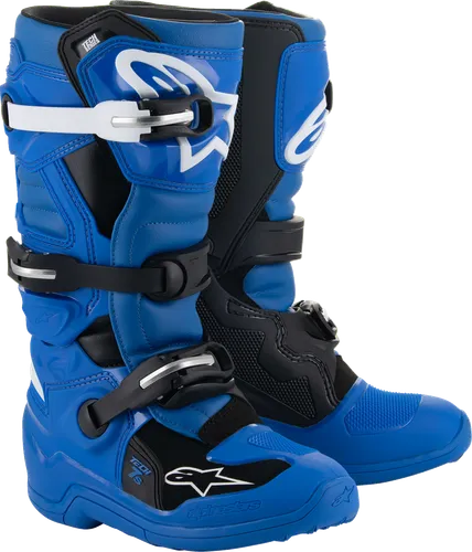 Alpinestars Tech 7S Boots Youth  Gray Red Black Blue White 5