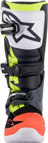 Alpinestars Youth Tech 7S Boots Youth 4 6 7 8 Black Gray Red Yellow White Rainbow 34