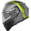 AGV Adult Streetmodular Resia Helmet Modular | M XL 2XL | Black Gray Fluorescent Yellow