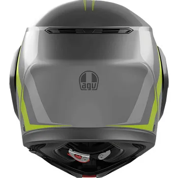 AGV Adult Streetmodular Resia Helmet Modular | M XL 2XL | Black Gray Fluorescent Yellow