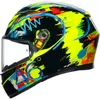 AGV Adult K3 Rossi Winter 2019 Helmet Full Face | S M L XL 2XL | Multi