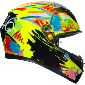 AGV Adult K3 Rossi Winter 2019 Helmet Full Face | S M L XL 2XL | Multi