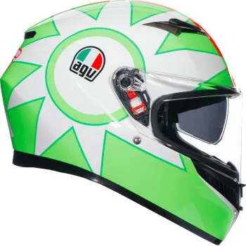 agv k3 adult helmet K7 Jaeger - Silver/Black and comfort for every riding position. K3 Street Motorcycle Full-face Helmets: