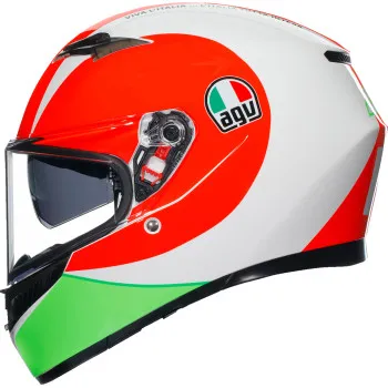 AGV Adult K3 Rossi Mugello 2018 Helmet Full Face | S M L XL 2XL | Green Red White 5