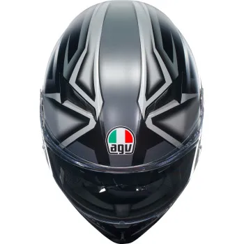 AGV Adult K3 Compound Helmet Full Face | S M L XL 2XL | Black Gray Red