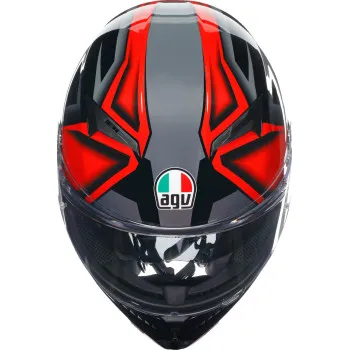 AGV Adult K3 Compound Helmet Full Face | S M L XL 2XL | Black Gray Red