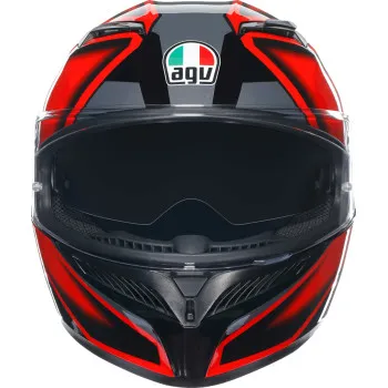 AGV Adult K3 Compound Helmet Full Face | S M L XL 2XL | Black Gray Red