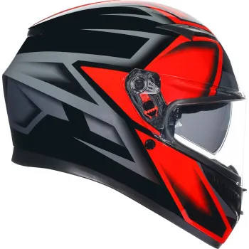 AGV Adult K3 Compound Helmet Full Face | S M L XL 2XL | Black Gray Red