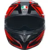 AGV Adult K3 Compound Helmet Full Face | S M L XL 2XL | Black Gray Red