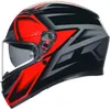 AGV Adult K3 Compound Helmet Full Face | S M L XL 2XL | Black Gray Red